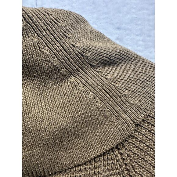Michael Kors Camel Brown Cowl Neck Chunky Knit Sweater Women’s Large - Picture 7 of 9